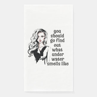 Wie riecht Unterwasser? Serviette