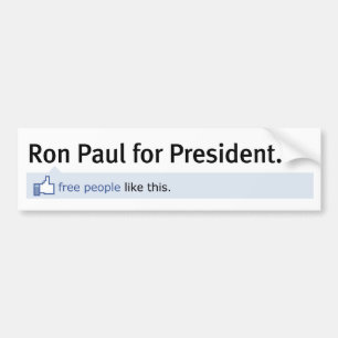 Wie Ron Paul Autoaufkleber