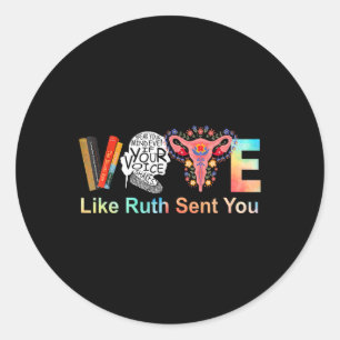 Wie Ruth dir Feminist Lgbt geschickt hat Runder Aufkleber