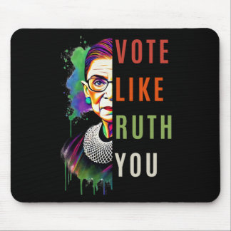 Wie Ruth Ihnen farbenfrohe feministische Kunst ges Mousepad