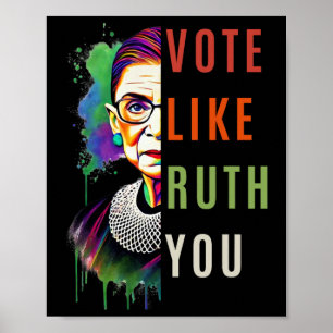 Wie Ruth Ihnen farbenfrohe feministische Kunst ges Poster