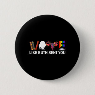 Wie Ruth Ihnen Shirt Uterus Feminist Lgbt Prid ges Button
