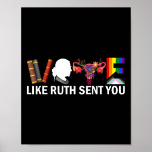 Wie Ruth Ihnen Shirt Uterus Feminist Lgbt Prid ges Poster