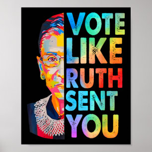 Wie Ruth Sent you Funny Vintag Feminist Poster