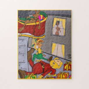 Wie Santa Met Mrs. Santa Jigsaw Puzzle