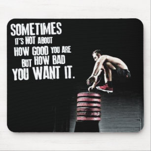 Wie schlecht Sie es wollen - CrossFit motivierend Mousepad
