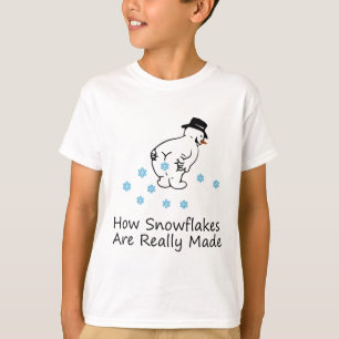 Wie Schneeflocken wirklich gemacht werden Weihnach T-Shirt