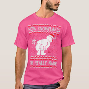 Wie Schneeflocken wirklich zum Schneemann gemacht  T-Shirt