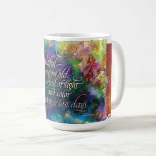 "Wie schön die Blätter...", Tasse