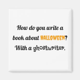 Wie schreibt man ein Buch über Halloween? Mit Hut Magnet