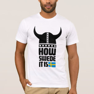 Wie Schwede es lustiges amerikanisches Kleid T-Shirt