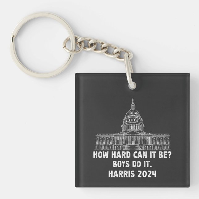 Wie schwer kann es sein? Boys Do it Kamala Harris  Schlüsselanhänger (Vorderseite)