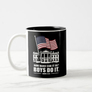 Wie schwierig kann es sein, Jungs machen es Harris Zweifarbige Tasse