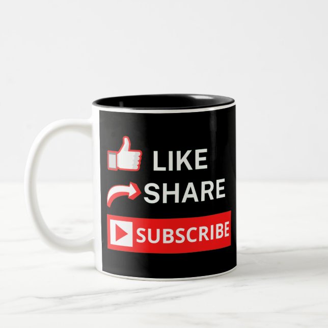 Wie Share-Abonnement Zweifarbige Tasse (Links)