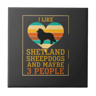 Wie Shetland-Schäferhunde Vielleicht Menschen Hund Fliese