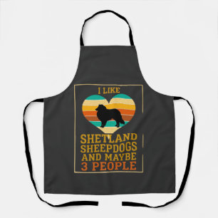 Wie Shetland-Schäferhunde Vielleicht Menschen Hund Schürze