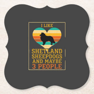 Wie Shetland Sheepdogs Vielleicht Menschen Hund He Untersetzer