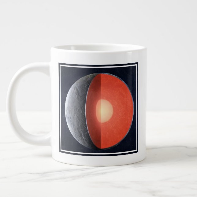 Wie sich ein Felsplanet bildet. Jumbo-Tasse (Links)