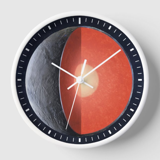 Wie sich ein Felsplanet bildet. Uhr (Vorderseite)
