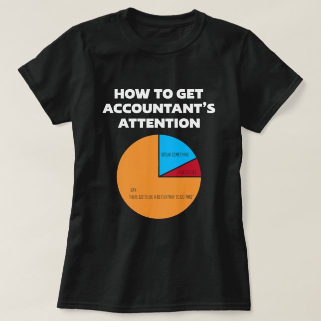 Wie Sie die Aufmerksamkeit der Wirtschaftsprüfer a T-Shirt (Design vorne)