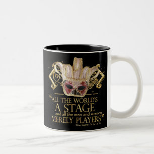 Wie Sie es Bühne-Zitat mögen (Goldversion) Zweifarbige Tasse