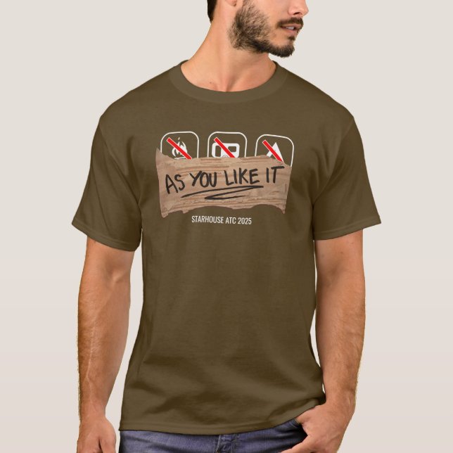 Wie Sie es mögen Logo-Shirt T-Shirt (Vorderseite)
