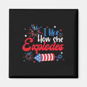 Wie sie Feuerwerke explodiert Funny Couple 4th O Magnet