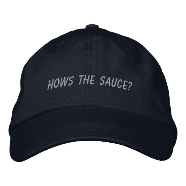 Wie sieht die Sauce aus? Hut (Vorderseite)