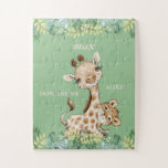 Wie sind wir wie Giraffe Cheetah Kids?<br><div class="desc">Aquarellgiraffe und Geparden. Wie sind wir uns alle gleich? Individuelle Name. Das Kind ist im Rätsel.</div>