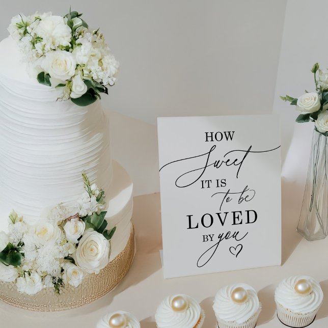 Wie süß es ist Hochzeit Desserttisch Zeichen Sockelschild (Von Creator hochgeladen)
