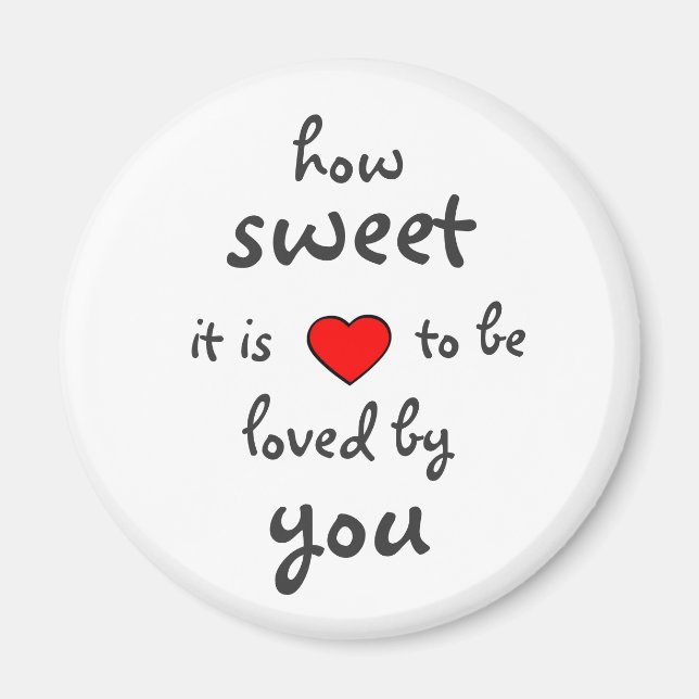 Wie süß es ist magnet (Vorne)