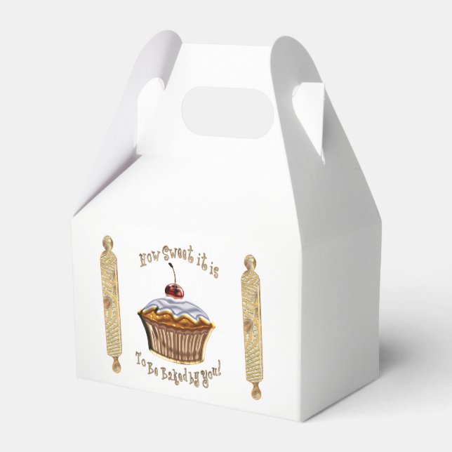 Wie süß ist es von dir gebacken zu werden! geschenkschachtel (Vorderseite)