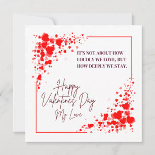 Wie tief Bleib Zitat Valentinstag Grußkarte Feiertagskarte
