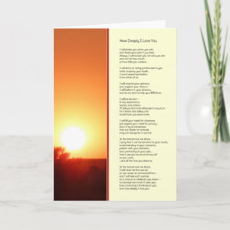 Wie tief ich dich Liebe habe.. Karte