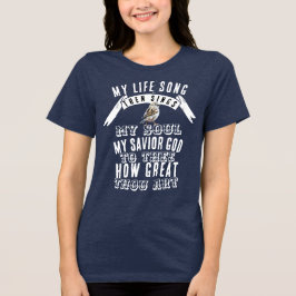 Wie toll du bist Niedlicher Vogel Christlich singe Tri-Blend Shirt