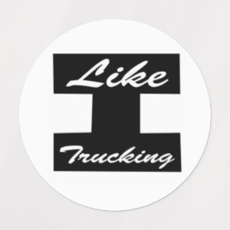Wie Trucking Logo Eisen auf oder Aufkleber