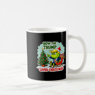Wie Trump Weihnachten gerettet hat Lustiger Trump Kaffeetasse