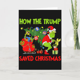 Wie Trump Weihnachten gerettet hat Lustiger Trump Karte
