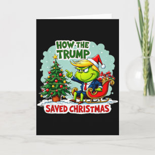 Wie Trump Weihnachten gerettet hat Lustiger Trump Karte