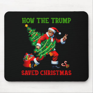Wie Trump Weihnachten gerettet hat Lustiger Trump  Mousepad