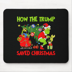 Wie Trump Weihnachten gerettet hat Lustiger Trump  Mousepad