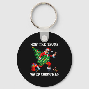 Wie Trump Weihnachten gerettet hat Lustiger Trump Schlüsselanhänger