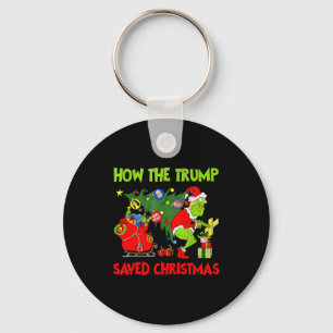 Wie Trump Weihnachten gerettet hat Lustiger Trump Schlüsselanhänger