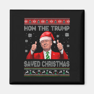 Wie Trump Weihnachten lustigen Trump hässlich Swe Magnet