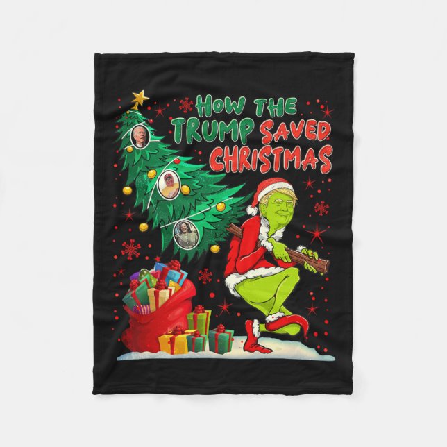 Wie Trump Weihnachts-Weihnachtstrommel Rettete Fleecedecke (Vorderseite)
