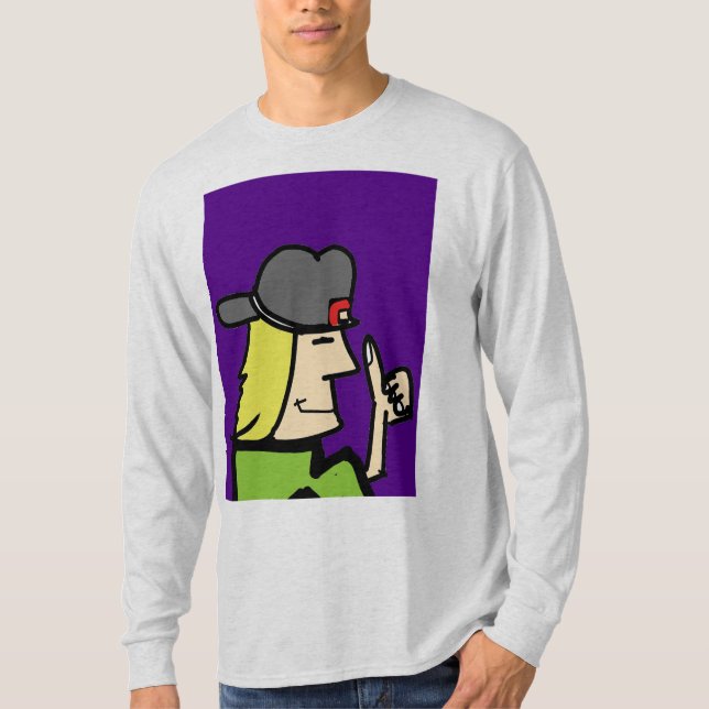 wie Typ Ccartoon Typ Sweatshirt T-Shirt (Vorderseite)