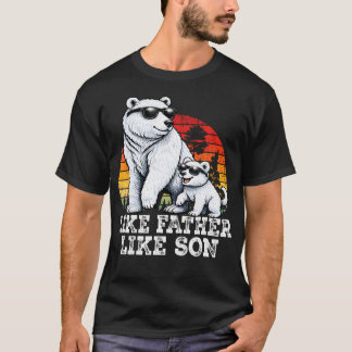 Wie Vater So Sohn - Passendes Bär-Familien-Funny T-Shirt