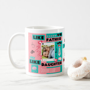 Wie Vater, so Tochter, Oh Schreck Lustiges Foto Kaffeetasse