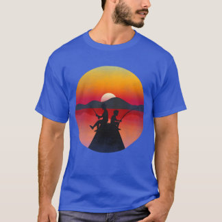 Wie Vater wie Sohn lustig Fisherman Geschenk Vinta T-Shirt