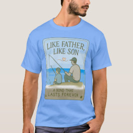 Wie Vater wie Son Fishing - herzliche Vater T-Shirt